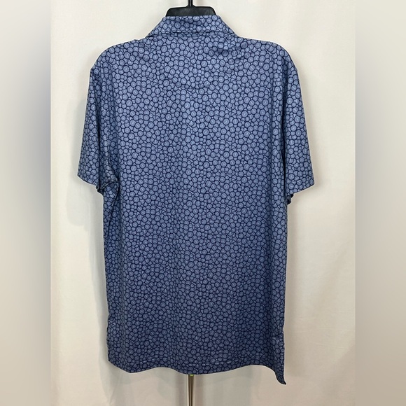 Peter Millar Blue Summer Comfort Speedometer Print Polo - Picture 6 of 15
